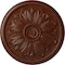 Ekena Millwork Kaya Ceiling Medallion (Fits Canopies up to 5 1/4"), 23 5/8"OD x 1 1/2"P, Burnished Mahogany Crackle CM23KABMC - alternate 1